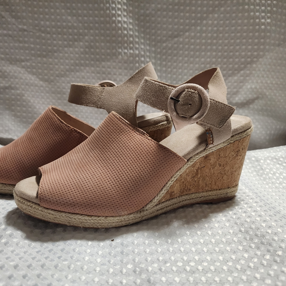 Toms Blush Wedge Sandals